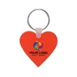 Custom Heart Shaped Silicone Key Tag | https://www.bestnamebadges.com