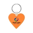 Custom Heart Shaped Silicone Key Tag | https://www.bestnamebadges.com