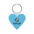 Custom Heart Shaped Silicone Key Tag | https://www.bestnamebadges.com
