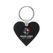 Custom Heart Shaped Silicone Key Tag | https://www.bestnamebadges.com