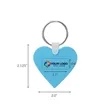 Custom Heart Shaped Silicone Key Tag | https://www.bestnamebadges.com