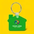 Custom House Shaped Silicone Keychain | https://www.bestnamebadges.com