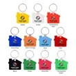 Custom House Shaped Silicone Keychain | https://www.bestnamebadges.com
