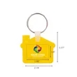 Custom House Shaped Silicone Keychain | https://www.bestnamebadges.com