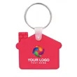 Custom House Shaped Silicone Keychain | https://www.bestnamebadges.com
