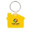 Custom House Shaped Silicone Keychain | https://www.bestnamebadges.com