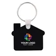 Custom House Shaped Silicone Keychain | https://www.bestnamebadges.com