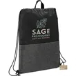 Ash Zippered Recycled Drawstring Bag | https://www.bestnamebadges.com