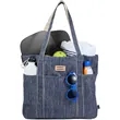 The Goods Navy Heather Carry All Tote | https://www.bestnamebadges.com