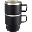 Doppio Stackable Recycled Mug Set 6oz | https://www.bestnamebadges.com