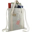 Repose 5oz. Recycled Cotton Drawstring Bag | https://www.bestnamebadges.com