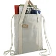 Repose 5oz. Recycled Cotton Drawstring Bag | https://www.bestnamebadges.com