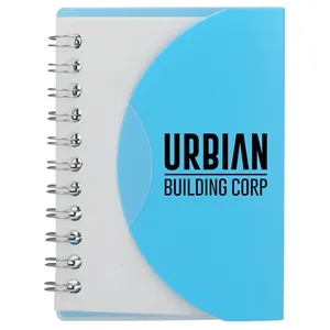 FSC® Recycled 3.4' x 4.5' Post Spiral Notebook | https://www.bestnamebadges.com