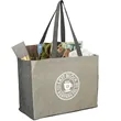 Recycled Cotton Contrast Side Shopper Tote | https://www.bestnamebadges.com