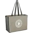 Recycled Cotton Contrast Side Shopper Tote | https://www.bestnamebadges.com