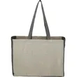Recycled Cotton Contrast Side Shopper Tote | https://www.bestnamebadges.com