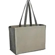 Recycled Cotton Contrast Side Shopper Tote | https://www.bestnamebadges.com