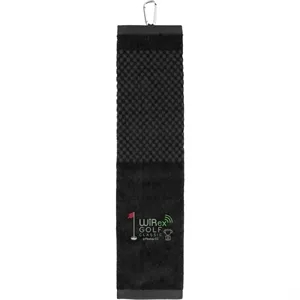 3.5lb./doz. 5.25x22in Scrubber Golf Towel | https://www.bestnamebadges.com