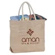 Herringbone Jute Tote | https://www.bestnamebadges.com