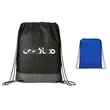 Crossweave Heat Sealed Drawstring Bag | https://www.bestnamebadges.com