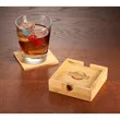 Bamboo Coaster Set | https://www.bestnamebadges.com