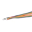 Recycled Polyester Rainbow Lanyard | https://www.bestnamebadges.com
