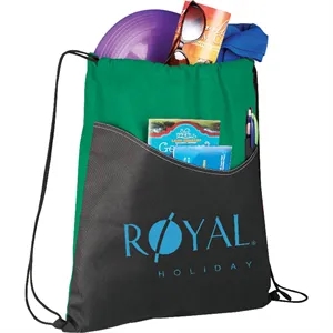 Rivers Non-Woven Drawstring Bag | https://www.bestnamebadges.com
