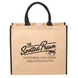 Large Jute Tote | https://www.bestnamebadges.com
