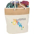 Jute Accent 12oz Cotton Canvas Rope Tote | https://www.bestnamebadges.com
