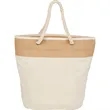 Jute Accent 12oz Cotton Canvas Rope Tote | https://www.bestnamebadges.com