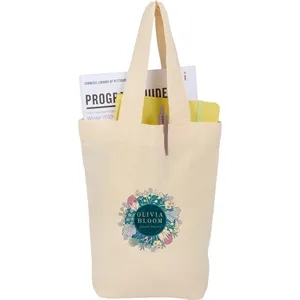 Mini 4oz Organic Cotton Tote | https://www.bestnamebadges.com