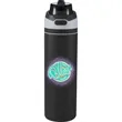 Elvin 28oz Recycled Stainless Flip Straw Bottle | https://www.bestnamebadges.com