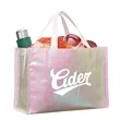 Iridescent Non-Woven Shopper Tote | https://www.bestnamebadges.com