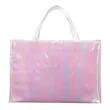 Iridescent Non-Woven Shopper Tote | https://www.bestnamebadges.com