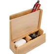 FSC® 100% Bamboo Photo Frame Desktop Organizer | https://www.bestnamebadges.com