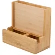 FSC® 100% Bamboo Photo Frame Desktop Organizer | https://www.bestnamebadges.com