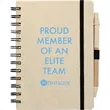 FSC® Mix 5" x 7" Wheat Straw Notebook with Pen | https://www.bestnamebadges.com