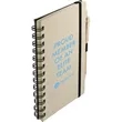 FSC® Mix 5" x 7" Wheat Straw Notebook with Pen | https://www.bestnamebadges.com
