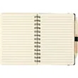 FSC® Mix 5" x 7" Wheat Straw Notebook with Pen | https://www.bestnamebadges.com