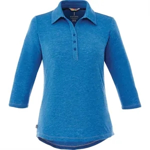 Women's TIPTON Three Qtr Slv Polo | https://www.bestnamebadges.com