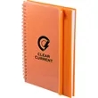5.5" x 8.5" Spiral Notebook with Clear Pocket | https://www.bestnamebadges.com