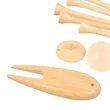 Bamboo Golf Tee Set with Recycled Pouch | https://www.bestnamebadges.com