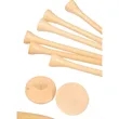 Bamboo Golf Tee Set with Recycled Pouch | https://www.bestnamebadges.com