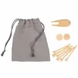 Bamboo Golf Tee Set with Recycled Pouch | https://www.bestnamebadges.com