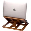 Desk Sense FSC® 100% Wood Laptop Stand | https://www.bestnamebadges.com