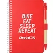 FSC® Mix 4" x 6" Pocket Spiral Notebook with Pen | https://www.bestnamebadges.com