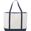 Baltic 24oz Cotton Canvas Tall Zippered Tote | https://www.bestnamebadges.com