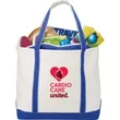 Baltic 24oz Cotton Canvas Tall Zippered Tote | https://www.bestnamebadges.com
