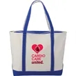 Baltic 24oz Cotton Canvas Tall Zippered Tote | https://www.bestnamebadges.com