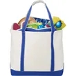 Baltic 24oz Cotton Canvas Tall Zippered Tote | https://www.bestnamebadges.com